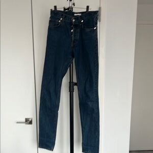 Helmut Lang Straight Leg Jeans - Dark Blue